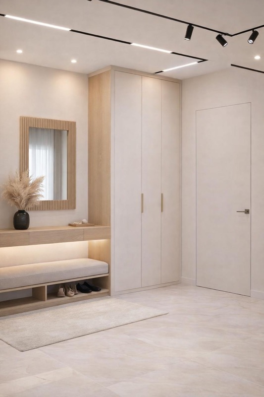 Световые линии в прихожей